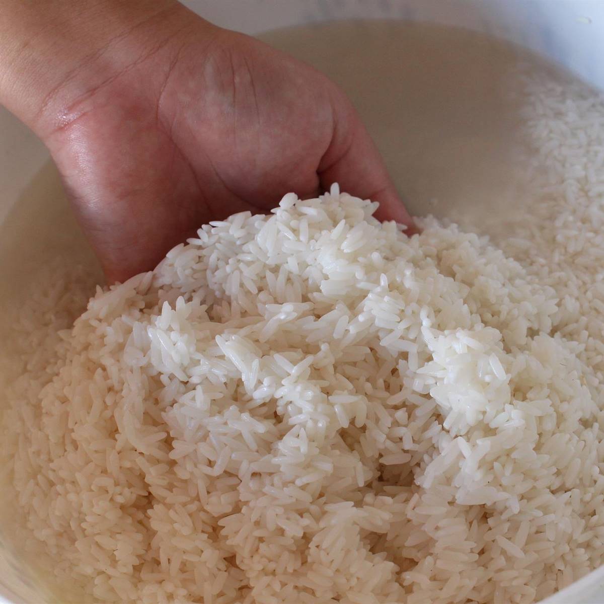 Sinewi transacción Completamente seco Agua de arroz para la cara y el pelo: receta casera