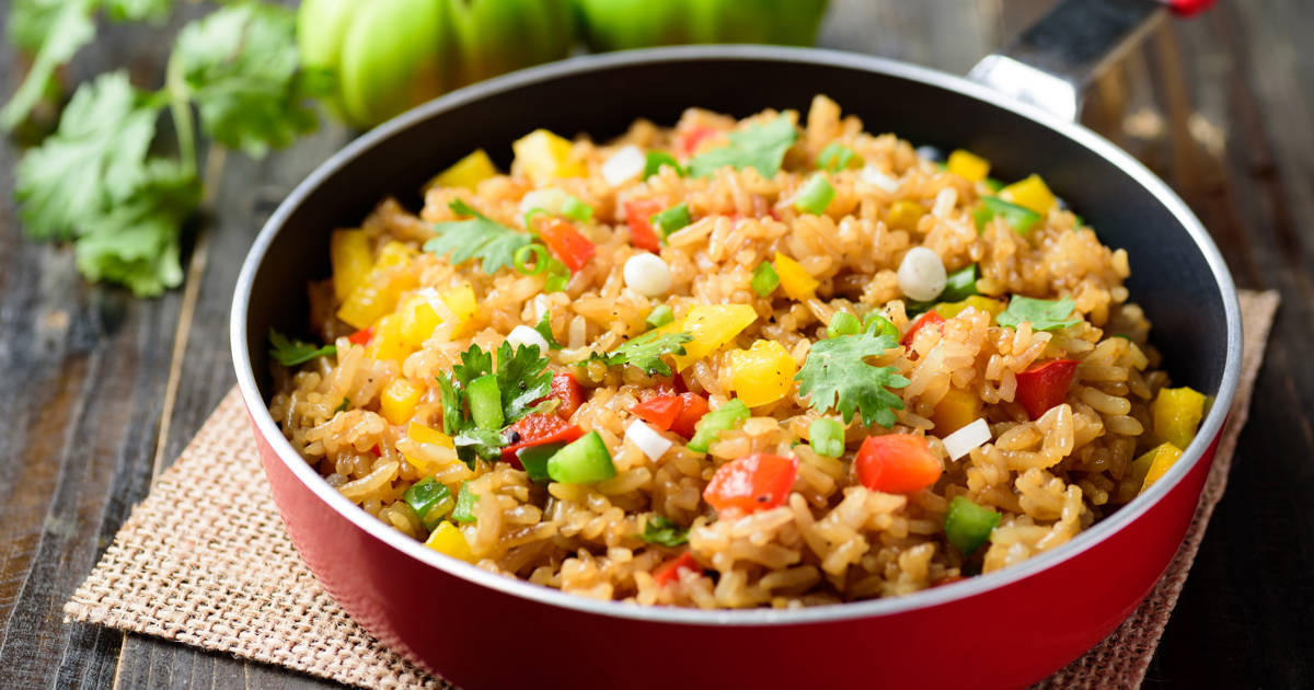 Prepara Arroz Integral con Vegetales